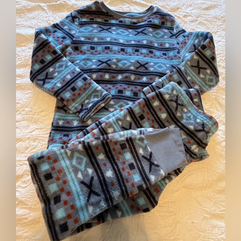 3 for$10 ✨Cat & Jack Boys Soft Flannel Pajama Set, Size M (Age 8-10)